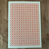 Karte mit hypnotischem Muster, gezeichnetes Unikat