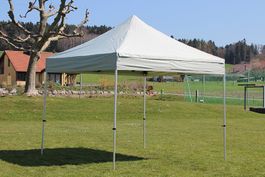 Gardeko Faltzelt 3x3 grau Marktzelt Klappzelt Gartenzelt
