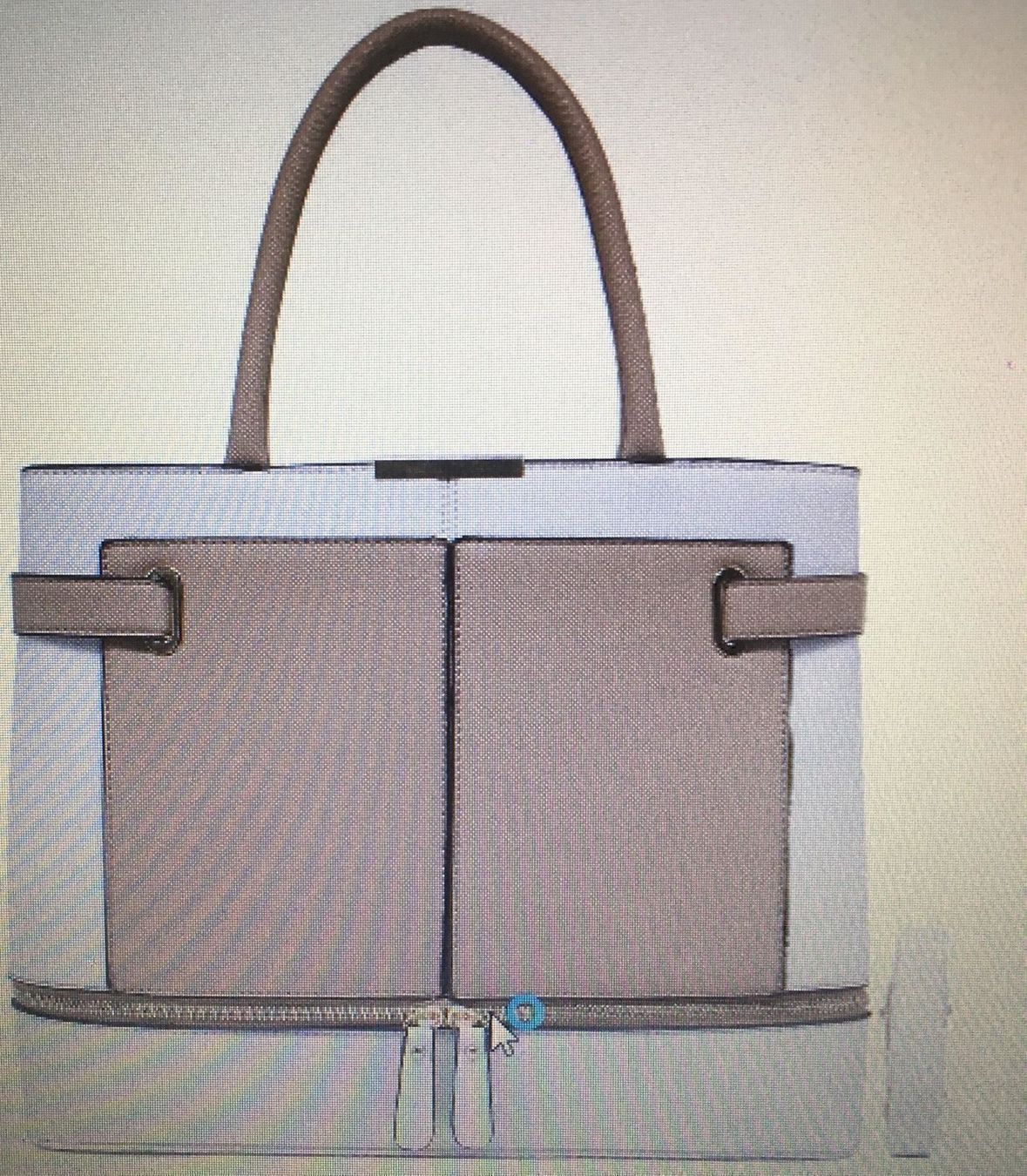 Borse da donna: Grand sac beige et blanc – Nuovo e nell'imballaggio originale da Petit-Lancy venduto da mina222
