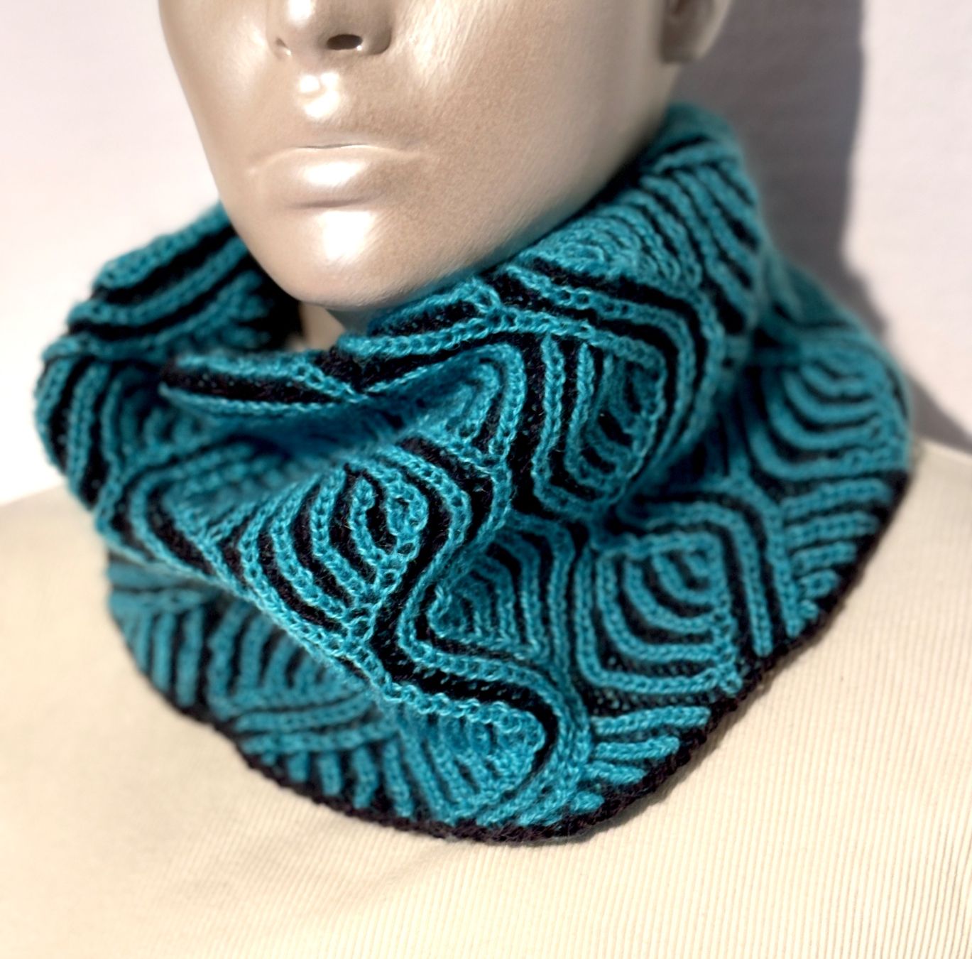 Foulard & Sciarpe: Loop, Strickschlauch, handgestrickt – Nuovo e nell'imballaggio originale da Fislisbach venduto da handglismet 8