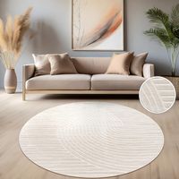 50% Rabatt 🚨 Moderner Teppich Skandi Rund 200 cm