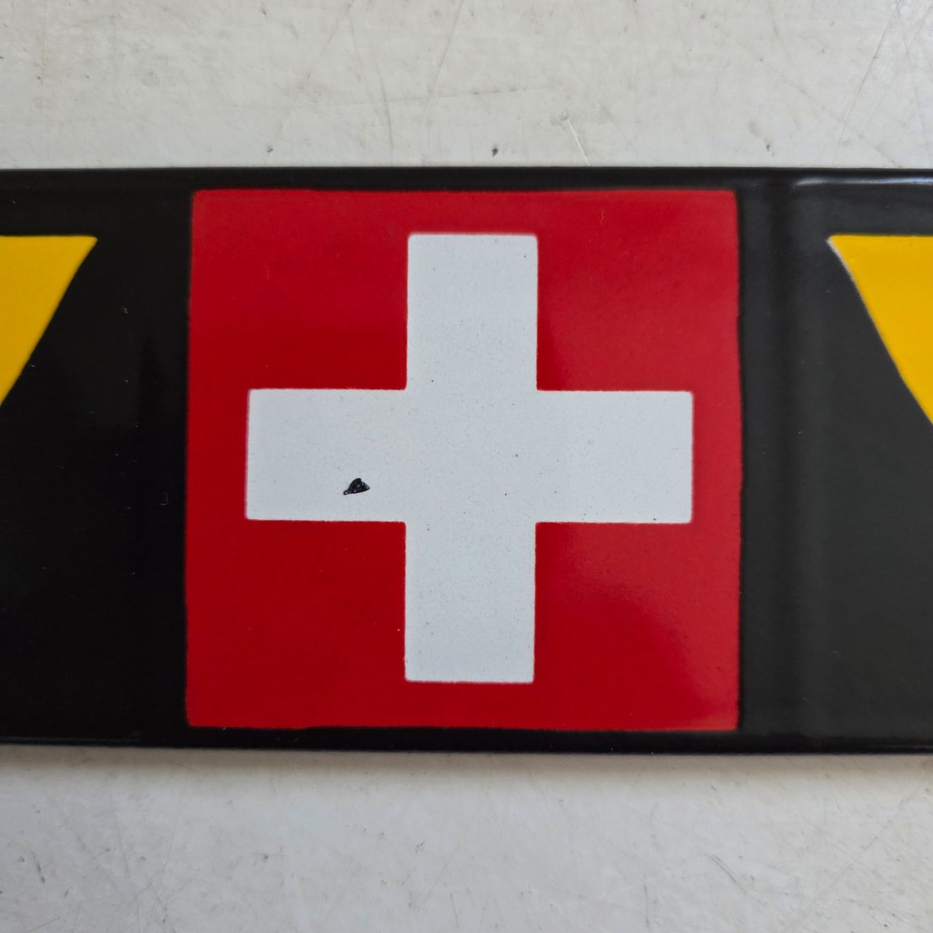 Insegne: Langes Emailschild PTT Briefkasten / Briefklappe, gebraucht – Usato da Flums venduto da Cooker 2