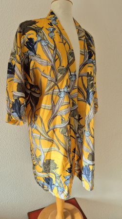 FOSCHINI JACKE BLUSE CAPE KIMONO M 38 TOP ZU JEANS ROCK HOSE