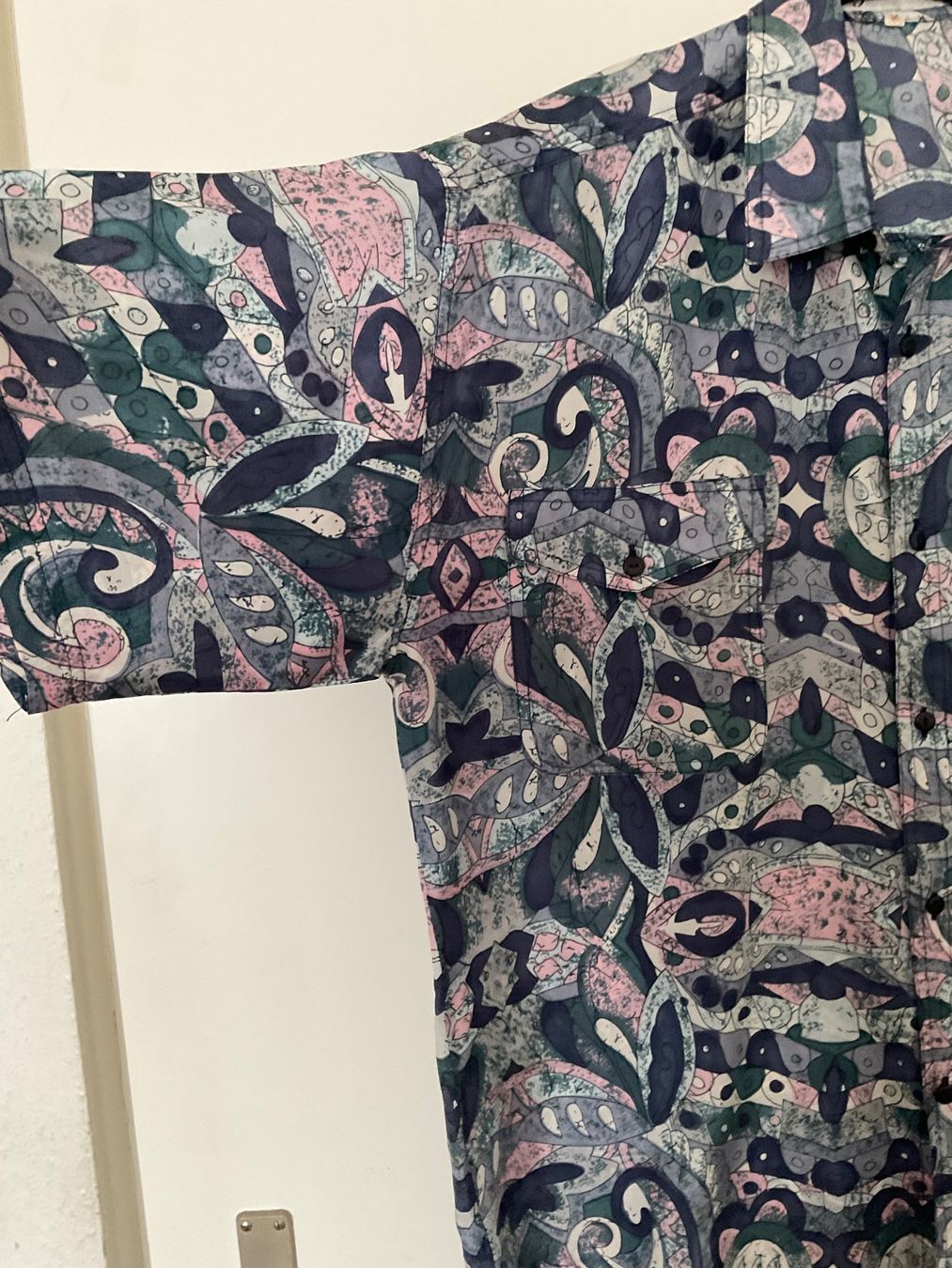 Camicie: Silkbeauty 100% Seiden Hemd Gr M Blautöne – Usato da Urdorf venduto da alda02 2