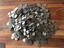 Alte 5 Räppler 2500g (1250 Stk.)  1938-1980