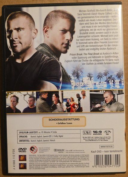 Prison Break - The Final Break (De - En - Esp) ©'2009 (Gebraucht) in St ...