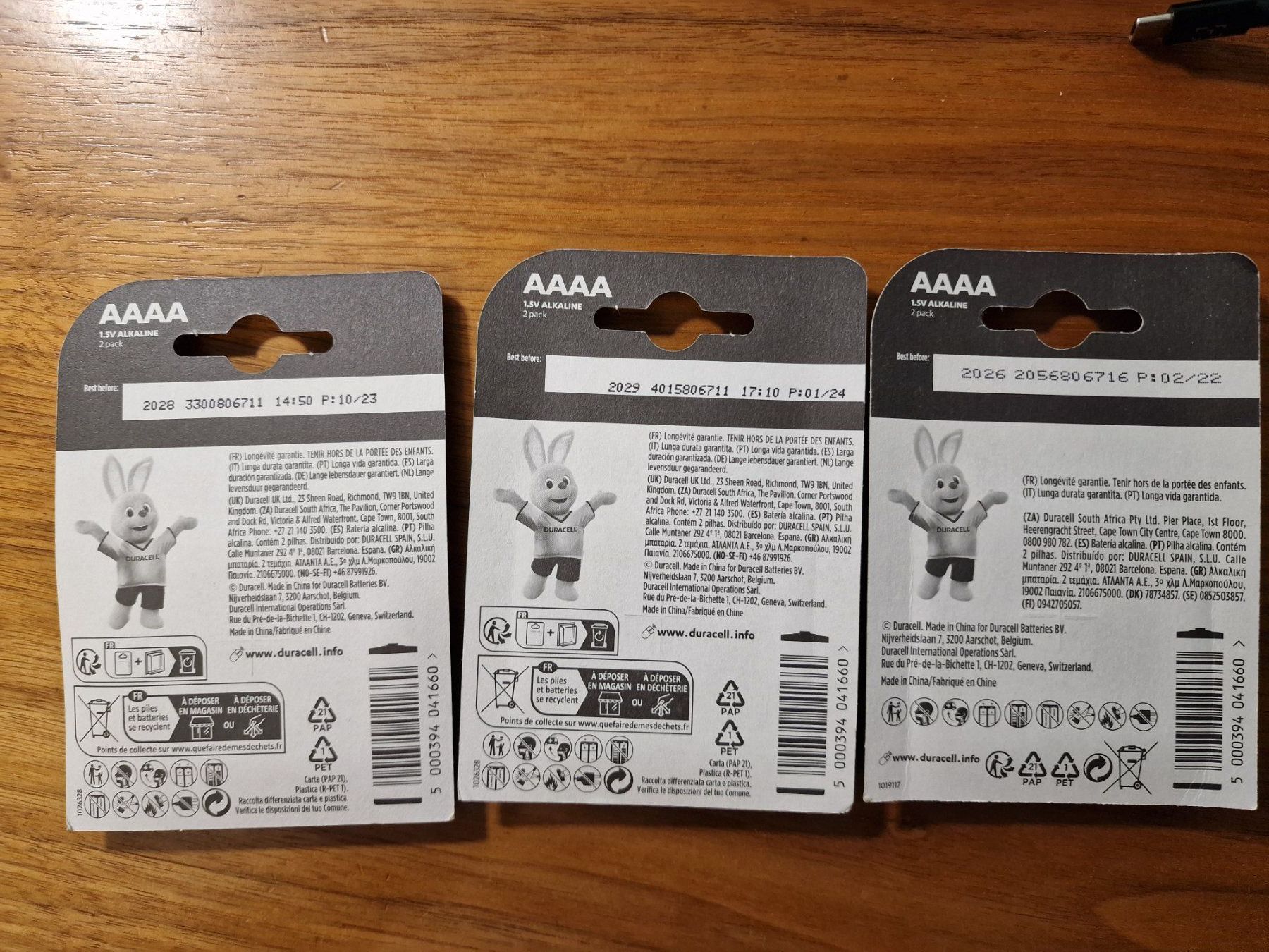 Duracell Akkus & Batterien: 6 Stück Duracell Ultra Mini, AAAA, Batterien – Neu und originalverpackt aus Zürich von Allerlei_Shop 1