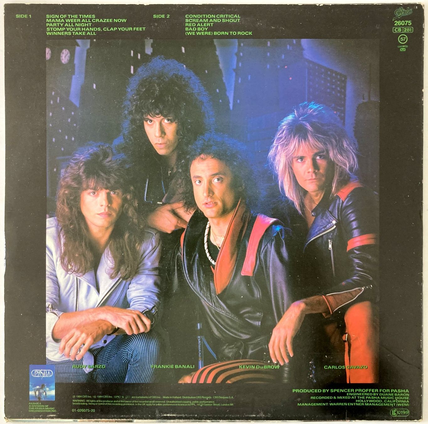 Dischi in vinile: QUIET RIOT - CONDITION CRITICAL – Usato da Bottens venduto da hotter-than-hell 1