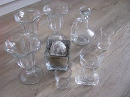 Verschiedene Glasartikeln - Konvolut - Lot objets en verre