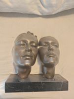 Bronzeskulptur Modern Art - Miguel Guía - 2 Gesichter