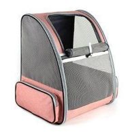Hunde Katzen Transport Rucksack pink bis 10kg stabiler Boden