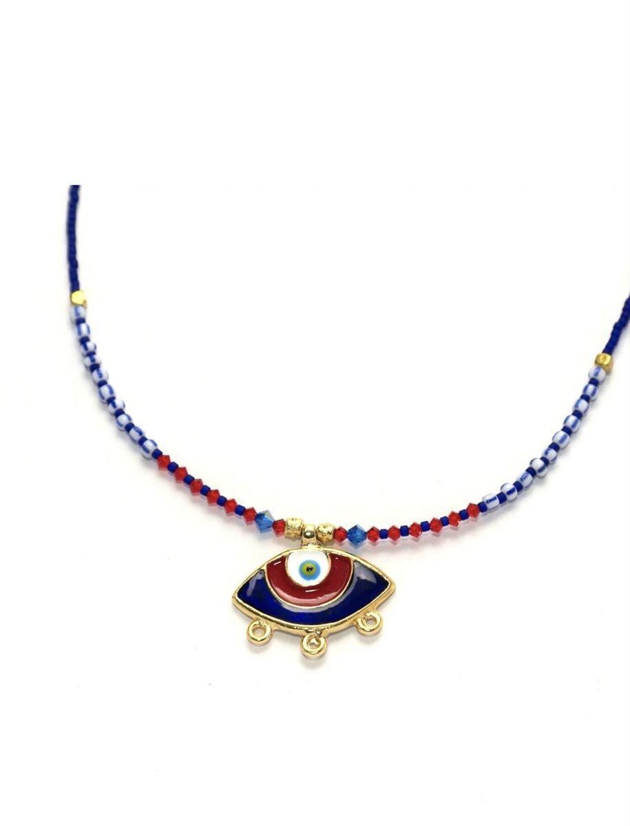 Ketten: Glass Beaded Eye Necklace – Neu und originalverpackt aus Adliswil von sed_tn96 1