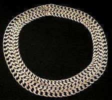 Collier Choker Vintage 70s Argent Massif 925 Mexique 