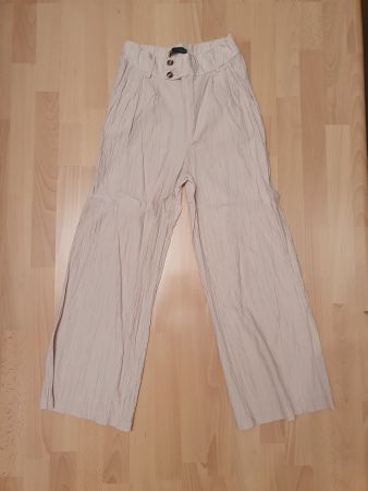 Beige Hosen, Zara, Gr. S