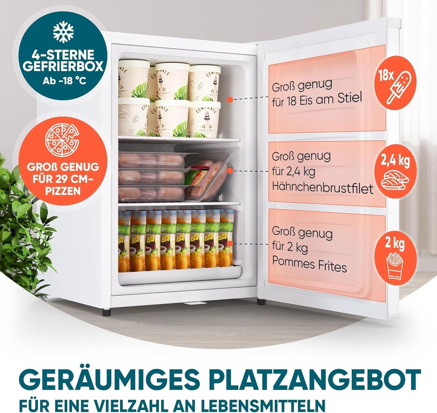 Frigoriferi & Refrigeratori: Stillstern MGS 42 Mini-Gefrierschrank – Nuovo e nell'imballaggio originale da Bottighofen venduto da zaap 2