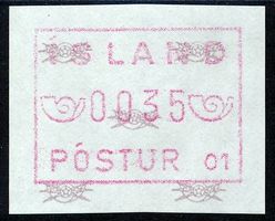 Island ATM Wertfehldruck 0035 ** postfrisch