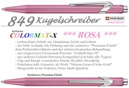 849.091 Colormat-X ROSA * 849 Caran d'Ache * Goliath Blau M