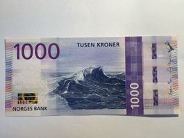 Norwegen 1000 Kroner Banknote 2019 UNC