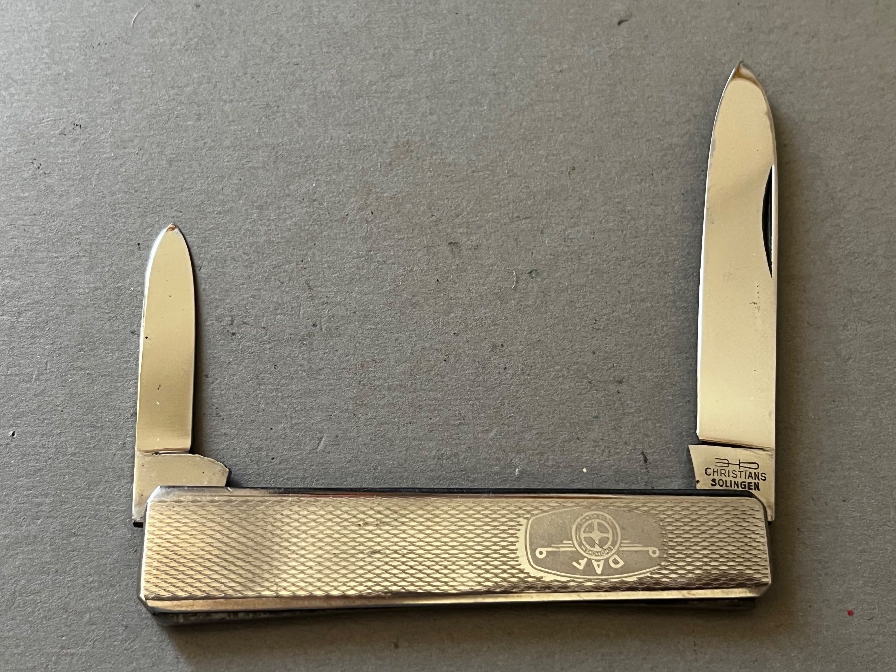 Solingen Taschenmesser: Sackmesser CHRISTIANS Solingen 75 mm - DAF EINDOVEN – Gebraucht aus Zürich von FV.vintage 1