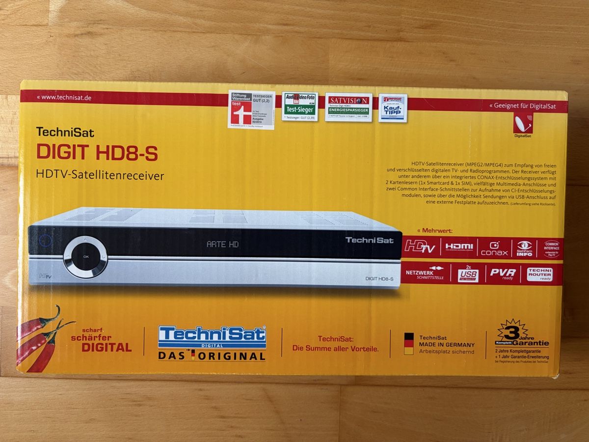 Technisat Récepteurs: TechniSat Satellitenreceiver Digit HD8-S silber – D'occasion à Rosshäusern par chzar1203