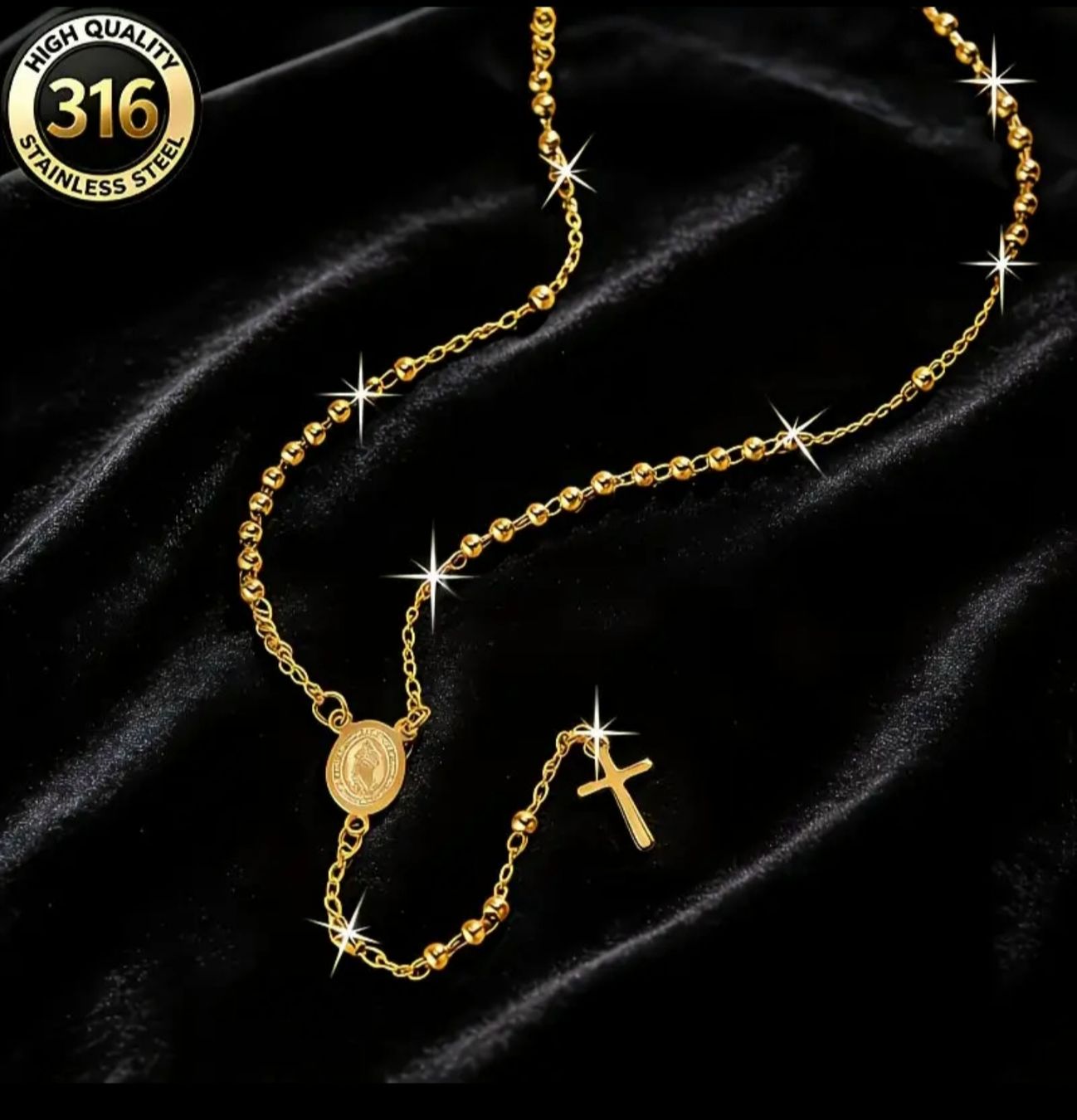 Autres bijoux: Collier chapelet doré, NEUF. – Neuf avec emballage d'origine à Puidoux par mic_c2fh 3