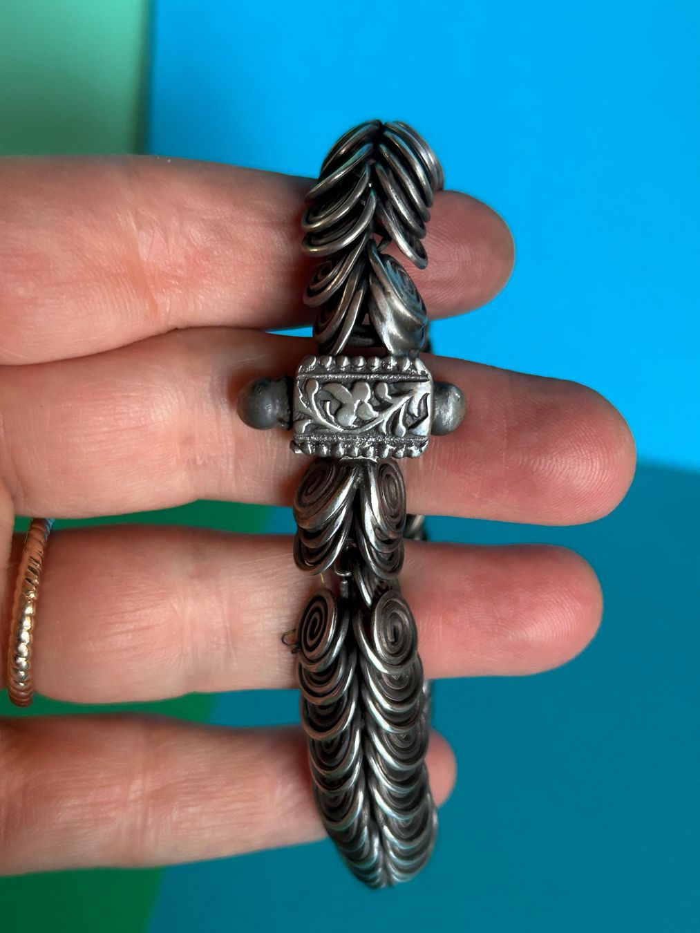 Armbänder & -reifen: Antikes Silber Armband Vintage Indien – Defekt aus Dittingen von Bellevista 1