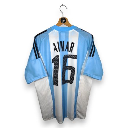 Original 2002-04 Argentina Home Trikot Aimar