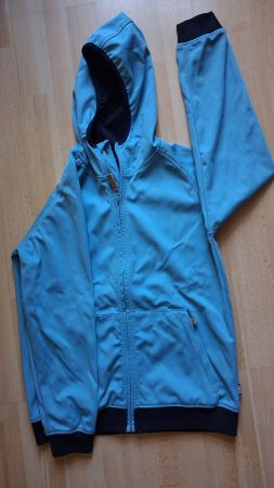 Veste d'automne à capuche bleu clair, unisexe taille 152