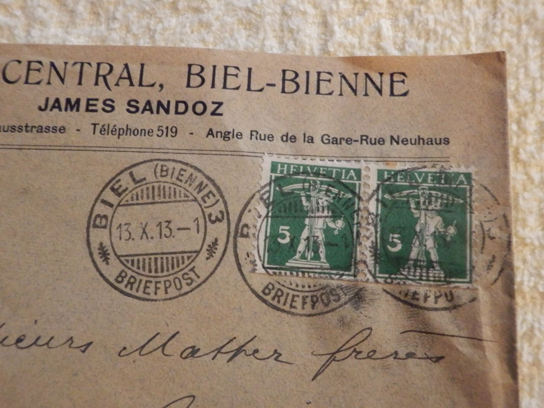 Tutti i francobolli: Lot mit 6 Bedarfsbelegen mit Vollstempel – Usato da Ueberstorf venduto da dinbau 8