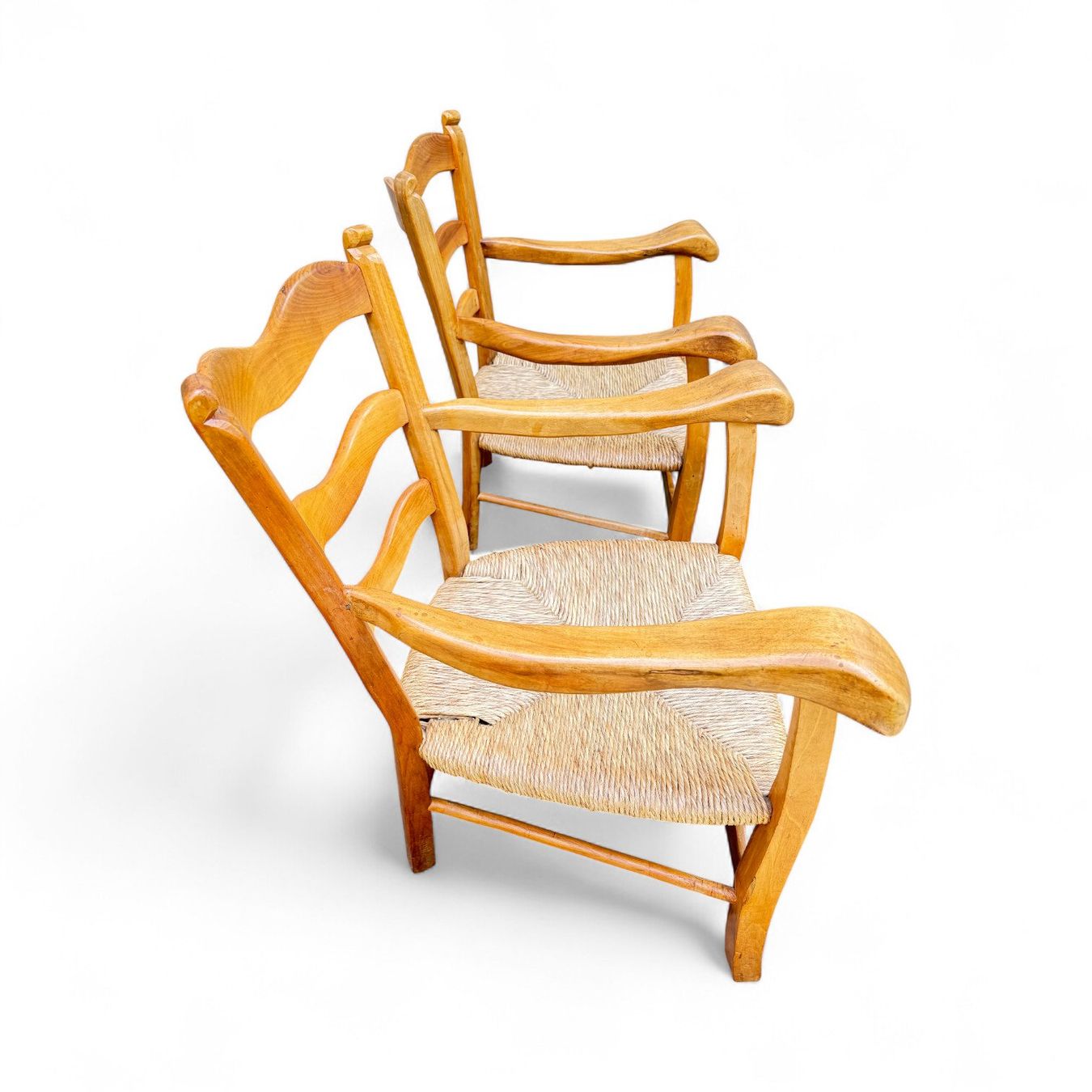 Poltrone: Tessiner Sessel, 2er Set // Holz & Geflecht – Usato da Schinznach-Dorf venduto da mix 5