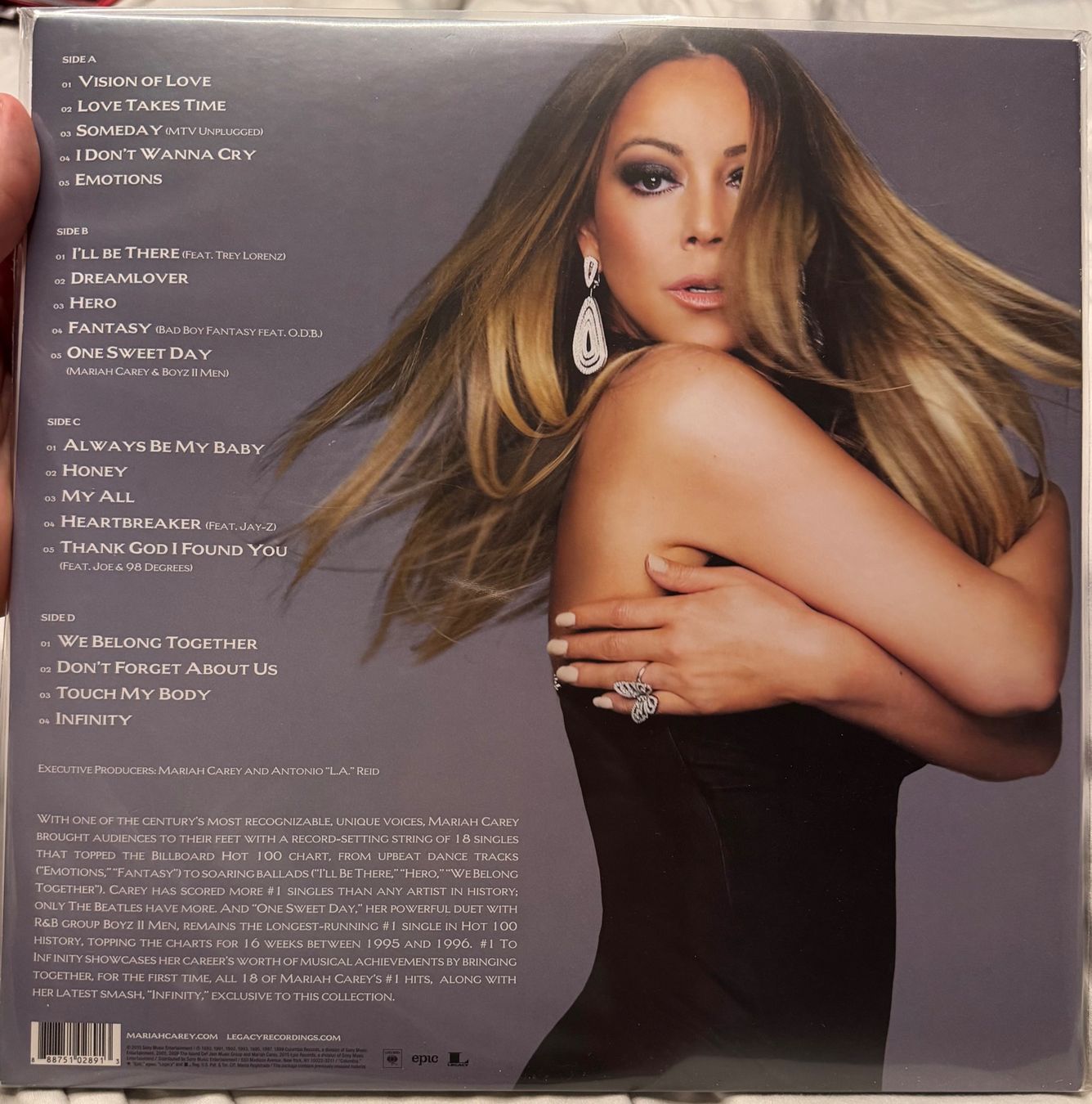 Dischi in vinile: Mariah Carey #1 To infinity Vinyl 2LP – Usato da Oberrieden venduto da mat_v96j 1