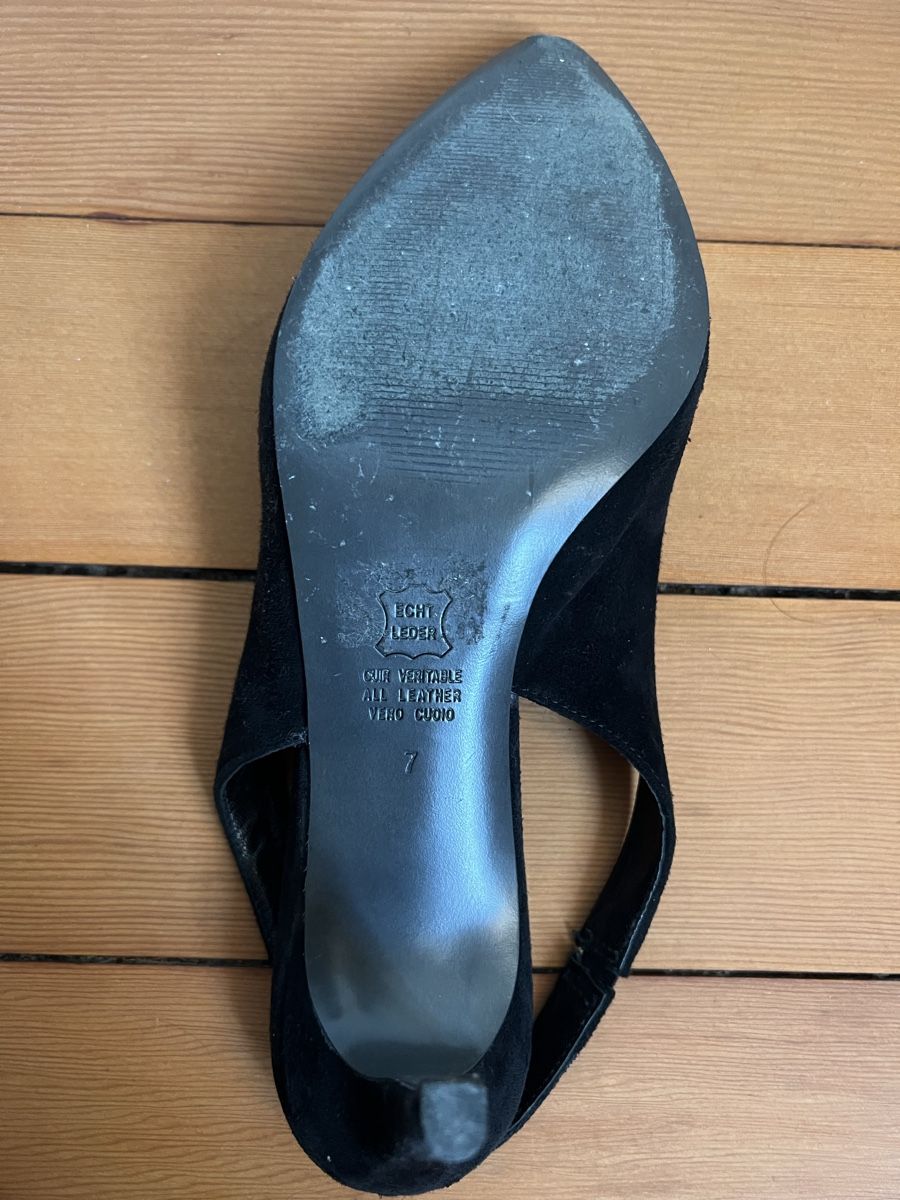Scarpe da donna: Slingback Heels Black Suede  – Usato da Zürich venduto da san_t2jq 3