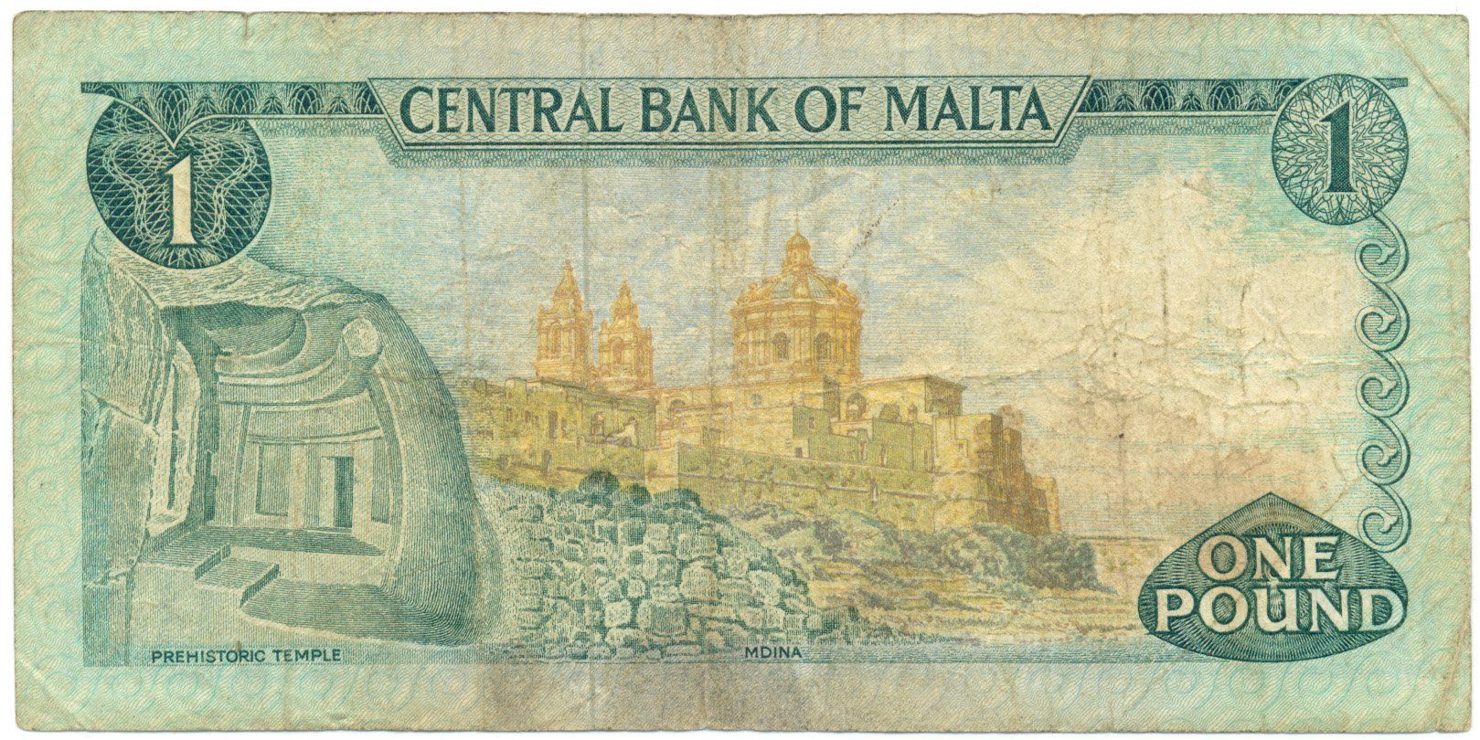 Banconote: Malta 1 Lira P31b Serie A/8 – Usato da Au SG venduto da Zogu 1