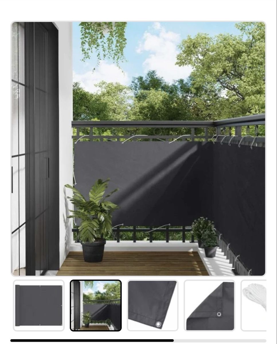 Tende da sole: Balkonsichtschutz 1x10m – Nuovo e nell'imballaggio originale da Kallnach venduto da Claudia0148