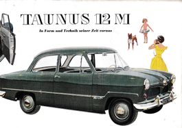 Taunus 12m 1952 Top-Original-Farbbroschüre