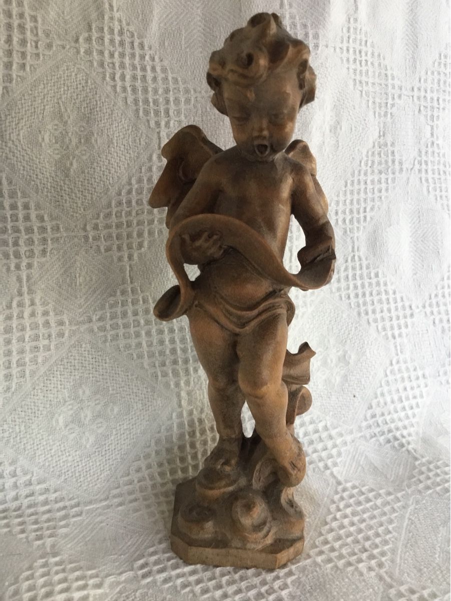 Statuette: 3 alte Engel aus Holz – Usato da St. Gallen venduto da chamilla 7