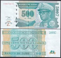 Zaire 500 Zaires UNC 1995