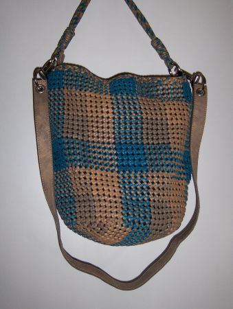 Leder Handtasche geflochten