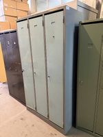 3er Garderobenschrank inkl Schlüssel 105x50x190cm