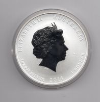 (580) Australien, 1 Unze 2014, Year of the Horse, stgl