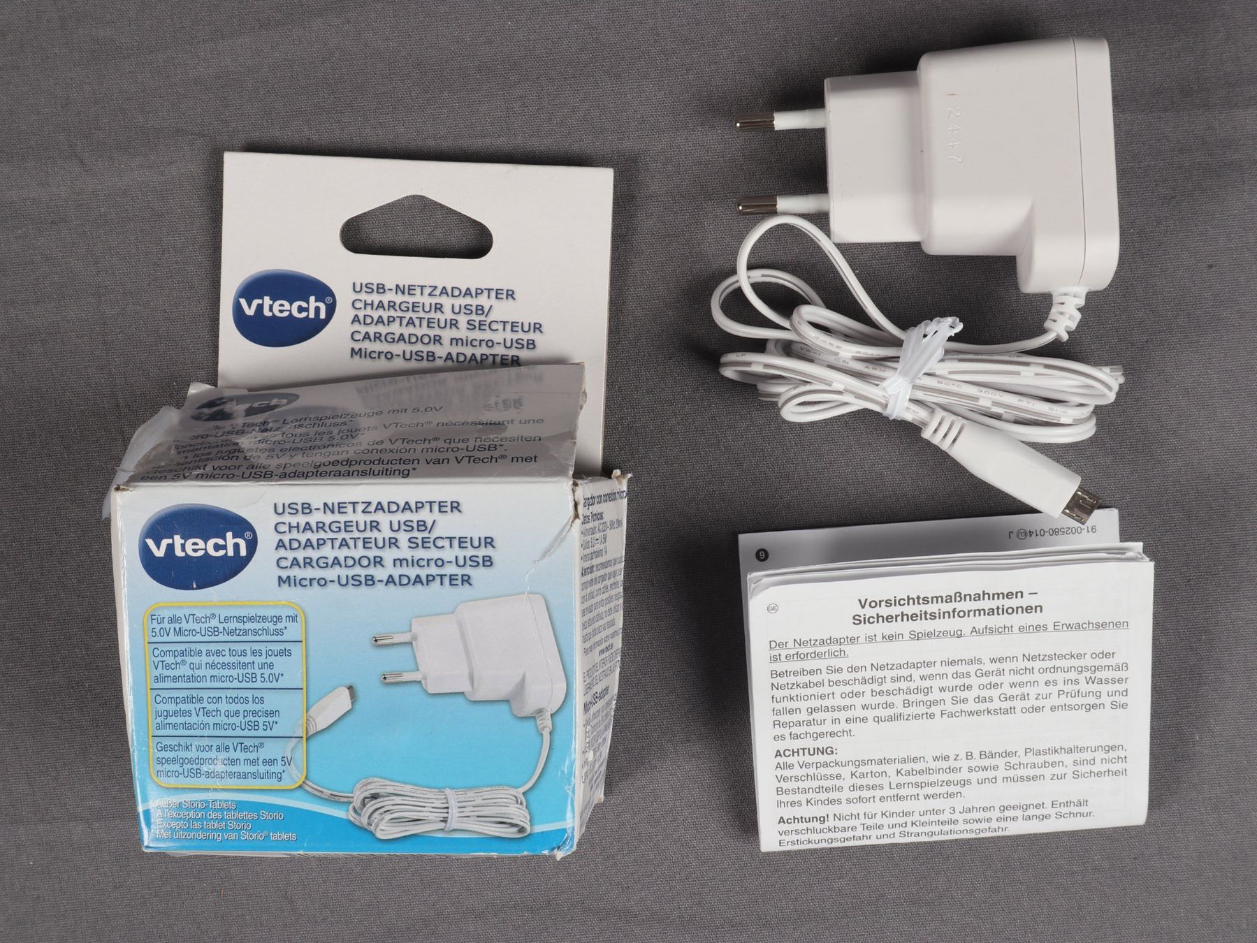 Unità & Adattatore: VTECH MicroUSB-Netzadapter Lernspielzeuge mit 5.0V – Nuovo (secondo la descrizione) da Steinen venduto da Restwert_Steinen