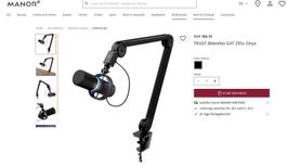 GXT 255+ Onyx Professional condenser usb Microphone With Arm