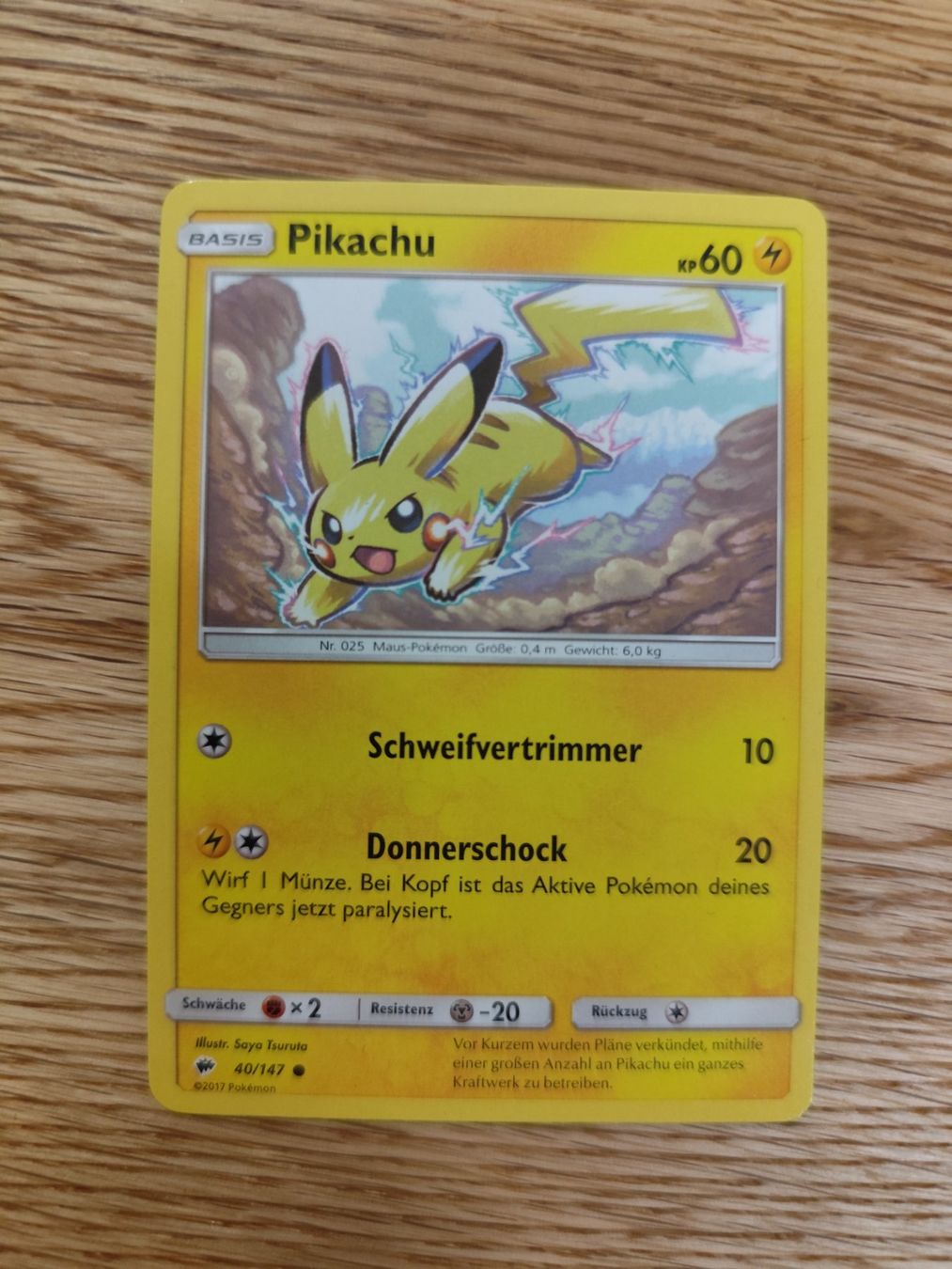 Pokémon Carte collezionabili: Pokemon Pikachu 2017 Burning Shadows non holo vintage – Nuovo (secondo la descrizione) da Winterthur venduto da SMOKY062