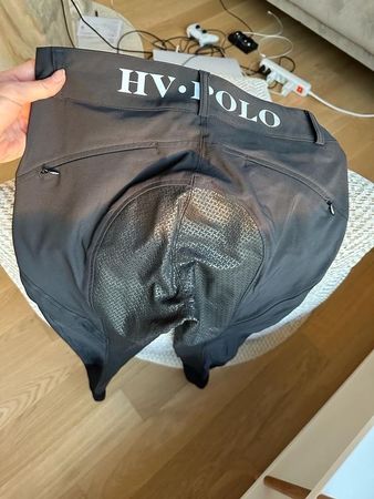 Reithose HV Polo schwarz Groesse 36 mit Vollbesatz