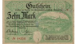 Annaberg 10 Mark SN rot 01.12.1918 SS+-SS++