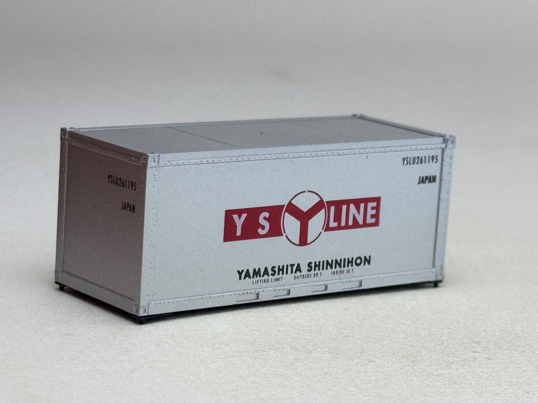 Modellini di ferrovie: EB- 20 Ft. Container YS Line – Usato da Elm venduto da Wikmtz