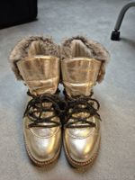 Schönste Stiefel in Gold Leder Gr 39