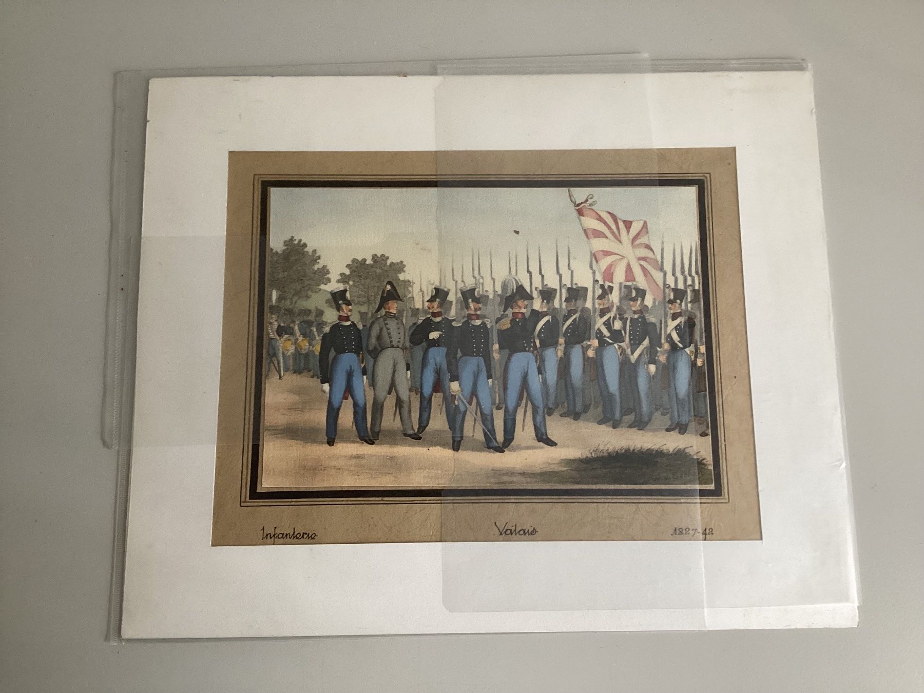 Grafica & Litografie: Lithographie militaire de Escher – Usato da Vouvry venduto da marius09