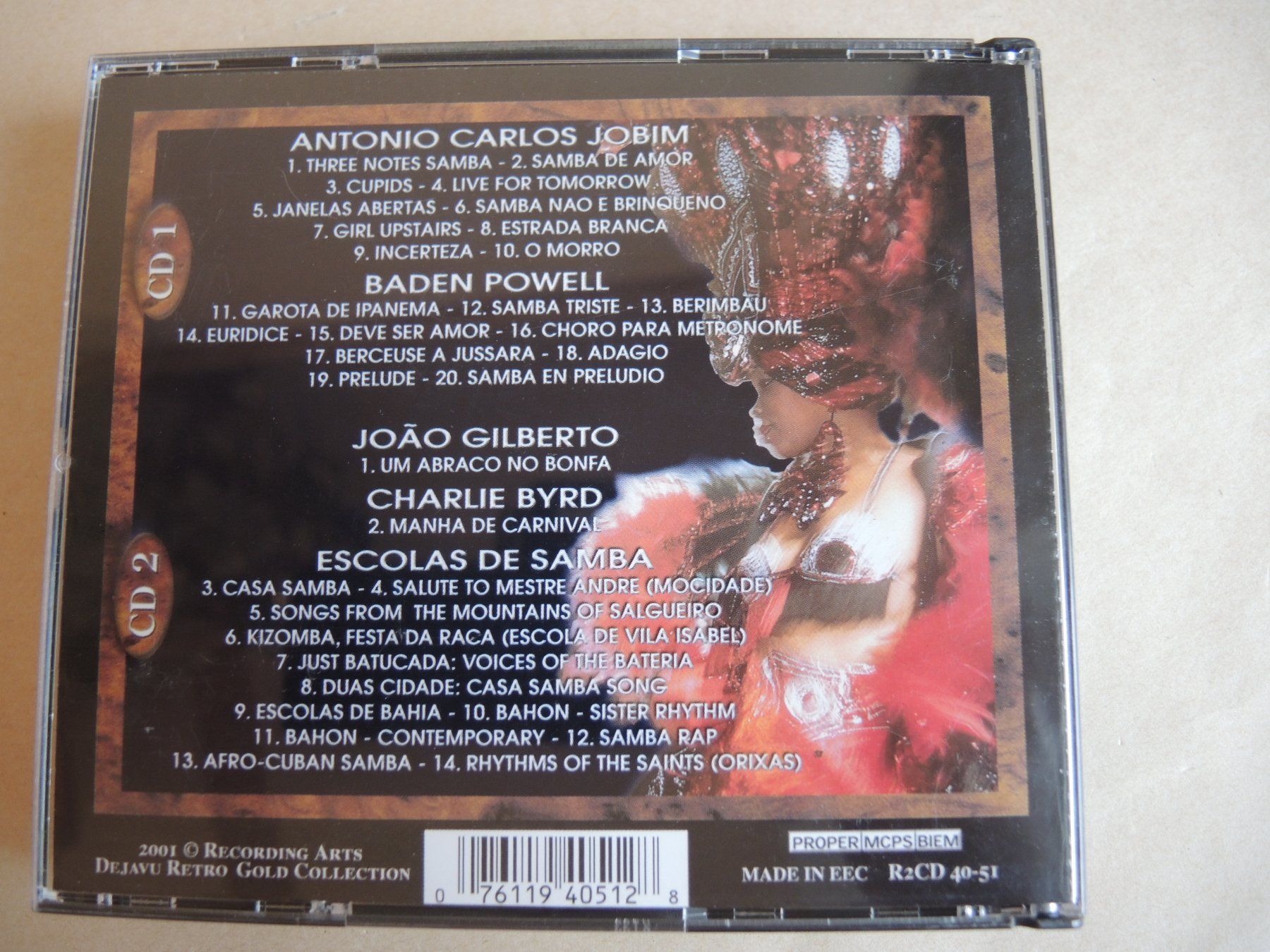 CD: Carnaval - 2 CD Brasil Samba Bossa Nova Jobim Gilberto ... – Usato da Rorschach venduto da maeck8 4