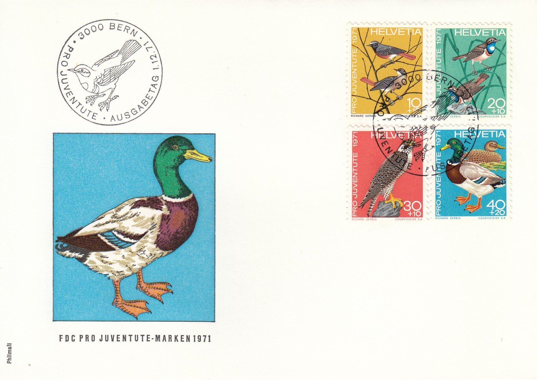 Tutti i francobolli: Pro Juventute 1971,  2 FDC – Usato da Spreitenbach venduto da Mustang_1105 1